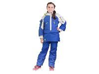 Защитный костюм детский (девочки) ХБ_ПЭ12_КМФ1 синий