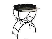 Мангал с 2 столиками, дровницей, на колесах BOYSCOUT