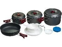 Набор алюминиевой посуды с антипригарным покрытием для кемпинга BOYSCOUT на 5-6 персон